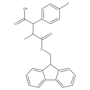 2-({[(9H-fluoren-9-yl)methoxy]carbonyl}(methyl)amino)-2-(4-fluorophenyl)acetic acid Structure