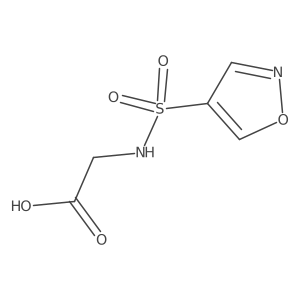 2-(isoxazol-4-ylsulfonylamino)acetic acid结构式
