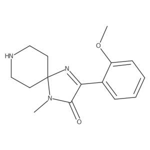 3-(2-Methoxyphenyl)-1-methyl-1,4,8-triazaspiro[4.5]dec-3-en-2-one Structure