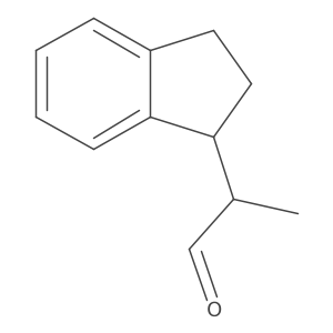 2-(2,3-dihydro-1H-inden-1-yl)propanal结构式