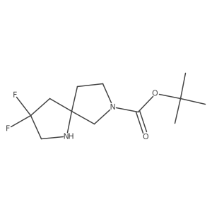 tert-Butyl 3,3-difluoro-1,7-diazaspiro[4.4]nonane-7-carboxylate结构式