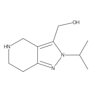 (2-isopropyl-4,5,6,7-tetrahydro-2H-pyrazolo[4,3-c]pyridin-3-yl)methanol Structure