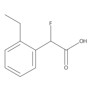 2-(2-Ethylphenyl)-2-fluoroacetic acid结构式