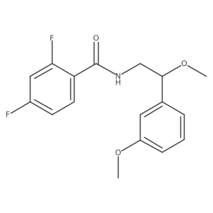 2,4-difluoro-N-[2-methoxy-2-(3-methoxyphenyl)ethyl]benzamide Structure