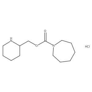 Piperidin-2-ylmethyl azepane-1-carboxylate hydrochloride Structure