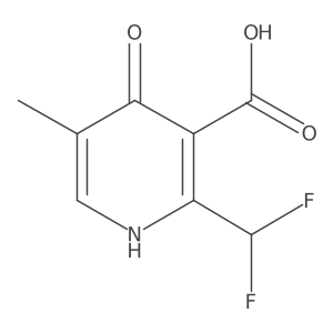 2-(Difluoromethyl)-4-hydroxy-5-methylpyridine-3-carboxylic acid结构式