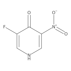 3-Fluoro-5-nitropyridin-4-ol结构式