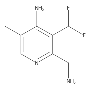 2-(Aminomethyl)-3-(difluoromethyl)-5-methylpyridin-4-amine Structure