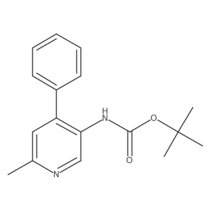 N-(6-methyl-4-phenyl-3-pyridinyl)carbamic acid 1,1-dimethylethyl ester Structure