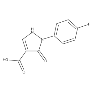 1-(4-fluorophenyl)-5-oxo-2H-pyrazole-4-carboxylic acid Structure
