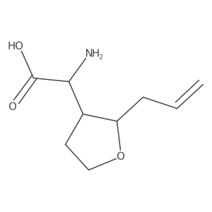 2-(2-Allyltetrahydrofuran-3-YL)-2-aminoacetic acid结构式