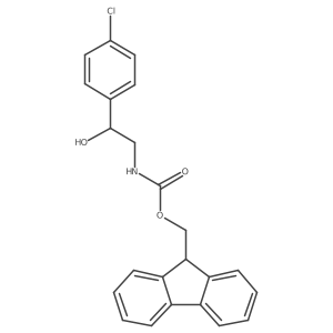 (9H-fluoren-9-yl)methyl N-[2-(4-chlorophenyl)-2-hydroxyethyl]carbamate Structure