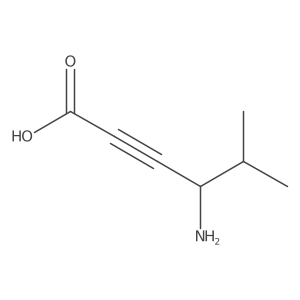 4-Amino-5-methylhex-2-ynoic acid结构式