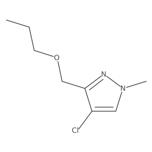 4-chloro-1-methyl-3-(propoxymethyl)-1H-pyrazole结构式