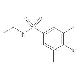 4-bromo-N-ethyl-3,5-dimethylbenzene-1-sulfonamide结构式