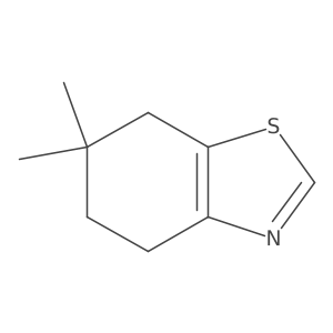 6,6-Dimethyl-4,5,6,7-tetrahydro-1,3-benzothiazole结构式