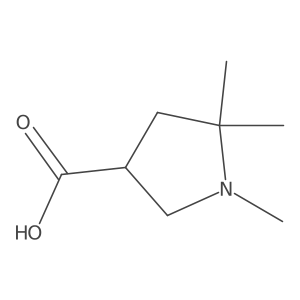 1,5,5-Trimethylpyrrolidine-3-carboxylic acid Structure
