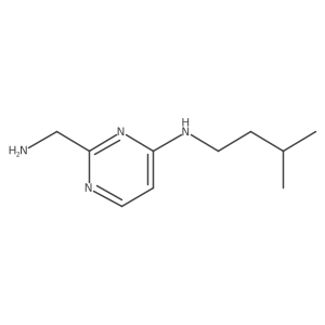 2-(aminomethyl)-N-(3-methylbutyl)pyrimidin-4-amine结构式