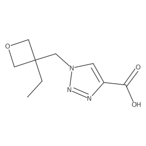 1-[(3-ethyloxetan-3-yl)methyl]-1H-1,2,3-triazole-4-carboxylic acid Structure