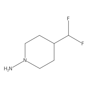 4-(Difluoromethyl)piperidin-1-amine结构式