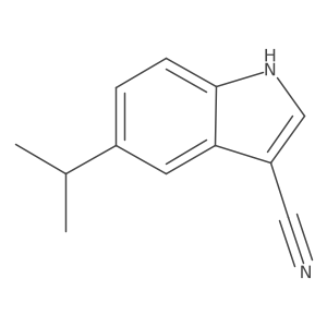 5-(1-Methylethyl)-1H-indole-3-carbonitrile Structure