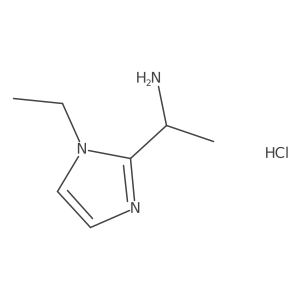 1-(1-Ethyl-1H-imidazol-2-yl)ethan-1-amine hydrochloride结构式