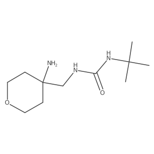 1-[(4-Aminooxan-4-yl)methyl]-3-tert-butylurea Structure