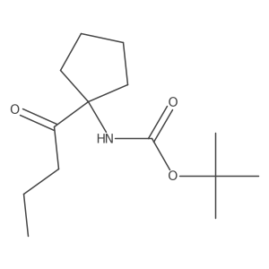 tert-butyl N-(1-butanoylcyclopentyl)carbamate Structure