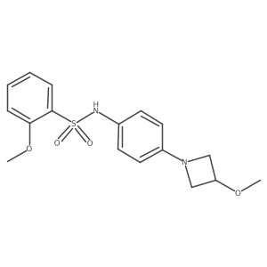 2-methoxy-N-(4-(3-methoxyazetidin-1-yl)phenyl)benzenesulfonamide Structure
