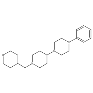 1-phenyl-4-(1-((tetrahydro-2H-pyran-4-yl)methyl)piperidin-4-yl)piperazine Structure
