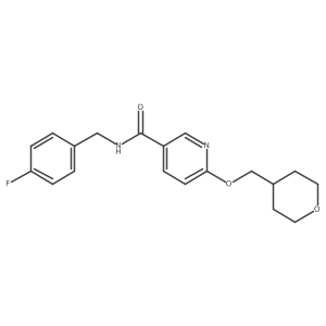 N-(4-fluorobenzyl)-6-((tetrahydro-2H-pyran-4-yl)methoxy)nicotinamide Structure