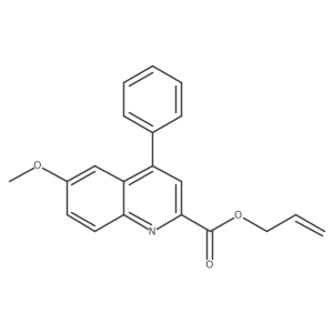 Allyl 6-methoxy-4-phenylquinoline-2-carboxylate结构式