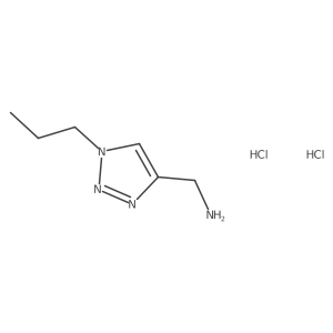 (1-propyl-1H-1,2,3-triazol-4-yl)methanamine dihydrochloride Structure