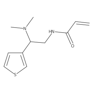 N-[2-(dimethylamino)-2-(thiophen-3-yl)ethyl]prop-2-enamide结构式