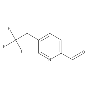 5-(2,2,2-Trifluoroethyl)-2-pyridinecarboxaldehyde结构式