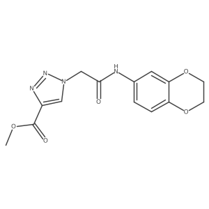 methyl 1-{[(2,3-dihydro-1,4-benzodioxin-6-yl)carbamoyl]methyl}-1H-1,2,3-triazole-4-carboxylate Structure