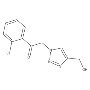 1-(2-chlorophenyl)-2-(4-(hydroxymethyl)-1H-1,2,3-triazol-1-yl)ethan-1-one Structure