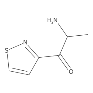 (2R)-2-amino-1-(1,2-thiazol-3-yl)propan-1-one结构式
