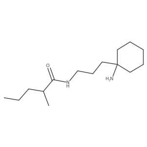N-[3-(1-aminocyclohexyl)propyl]-2-methylpentanamide Structure