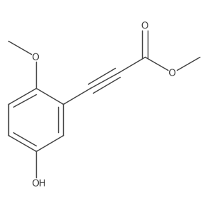 Methyl 3-(5-hydroxy-2-methoxyphenyl)prop-2-ynoate结构式