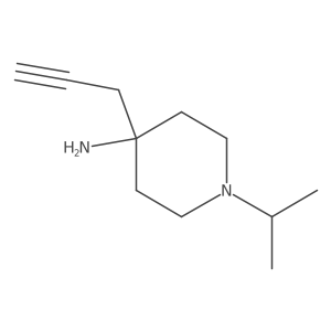 4-(Prop-2-yn-1-yl)-1-(propan-2-yl)piperidin-4-amine Structure
