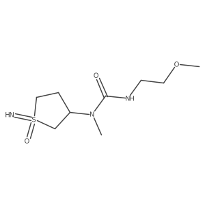 1-(1-Imino-1-oxo-1lambda6-thiolan-3-yl)-3-(2-methoxyethyl)-1-methylurea结构式