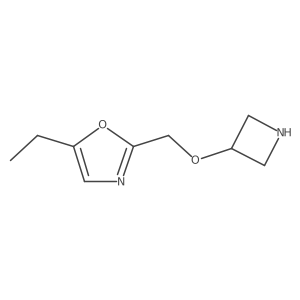 2-[(Azetidin-3-yloxy)methyl]-5-ethyl-1,3-oxazole结构式