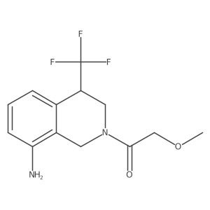 1-[8-Amino-4-(trifluoromethyl)-1,2,3,4-tetrahydroisoquinolin-2-yl]-2-methoxyethan-1-one Structure