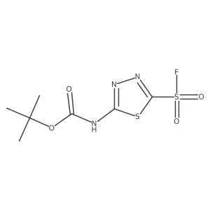 tert-butyl N-[5-(fluorosulfonyl)-1,3,4-thiadiazol-2-yl]carbamate结构式