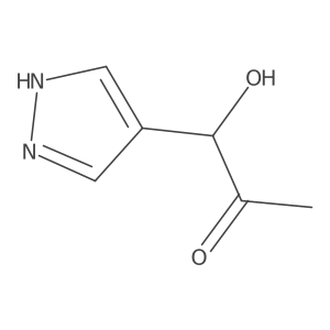 1-hydroxy-1-(1H-pyrazol-4-yl)propan-2-one结构式