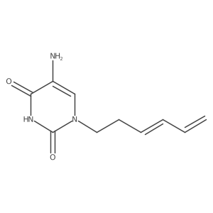 5-Amino-1-(hexa-3,5-dien-1-yl)-1,2,3,4-tetrahydropyrimidine-2,4-dione Structure