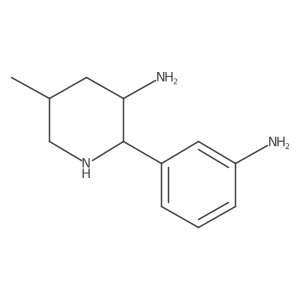 2-(3-Aminophenyl)-5-methylpiperidin-3-amine Structure