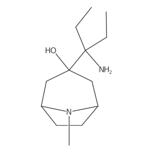 3-(3-Aminopentan-3-yl)-8-methyl-8-azabicyclo[3.2.1]octan-3-ol结构式
