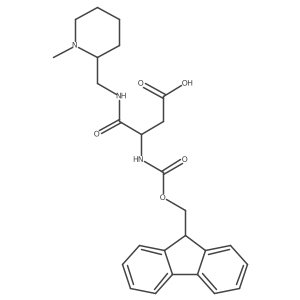 3-({[(9H-fluoren-9-yl)methoxy]carbonyl}amino)-3-{[(1-methylpiperidin-2-yl)methyl]carbamoyl}propanoic acid Structure